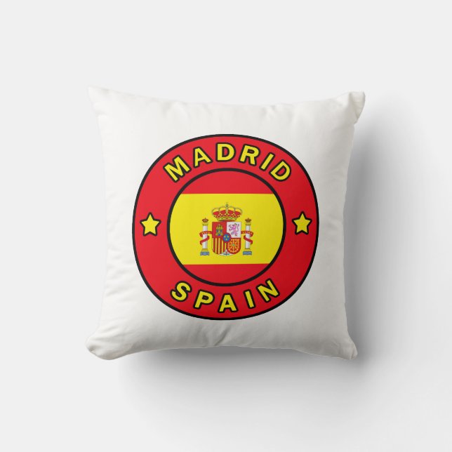 Coussin Madrid Espagne (Recto)