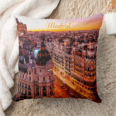 Coussin Madrid Espagne Capitol City Skyline (Couverture)