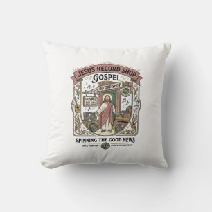 Coussin Magasin de disques Jésus Évangile Magasin de disqu