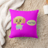 Coussin Magenta de chiot (Couverture)