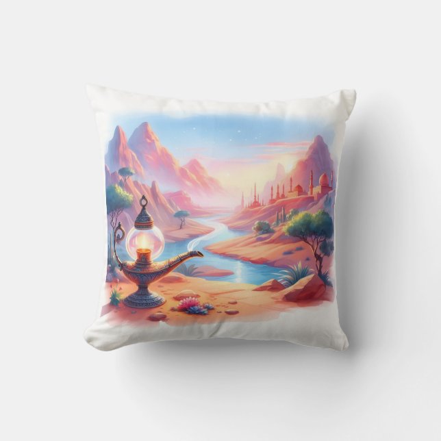 Coussin magic lamp landscape (Recto)