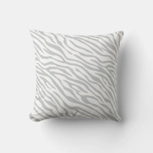 Coussin Magic Zebra Stripes Click to Customize Grey Color