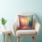 Coussin Magical fantasy forest with shining Christmas ligh (Chaise)