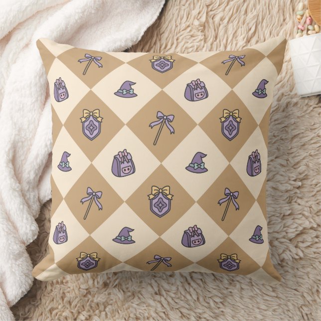 Coussin Magical Girl Gold à carreaux (Couverture)