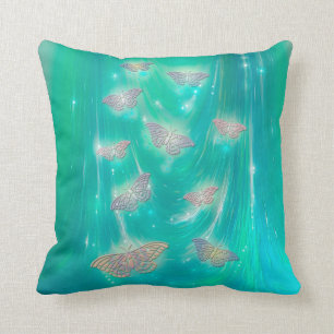Coussin Magical Moths Fantasy Art