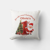 Coussin Magical Santa Birthday Design for Kids (Recto)