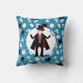 Coussin Magicien Boy Show Fête d'anniversaire (Verso)