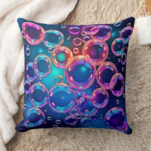 Coussin Magie de bulle rose pourpre