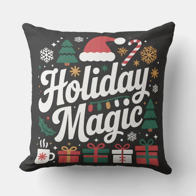 Coussin Magie des Fêtes (Recto)