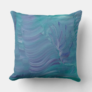 Coussin Magie sous-marine Art abstrait coloré unique