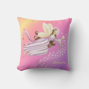 Coussin Magique Ange Fairy Poussière Jaune Rose Lavande