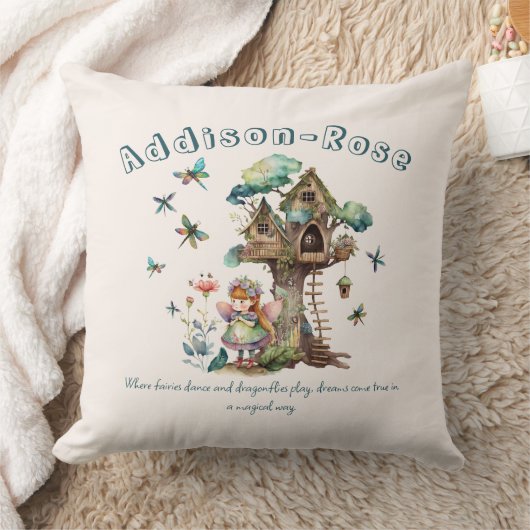Coussin Magique Bois Fée Dragonfly Treehouse (Couverture)