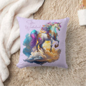 Coussin Magique Unicorne Imaginaire nuages romance anniver (Couverture)