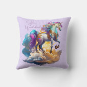 Coussin Magique Unicorne Imaginaire nuages romance anniver (Verso)