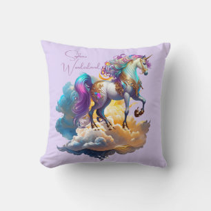 Coussin Magique Unicorne Imaginaire nuages romance anniver