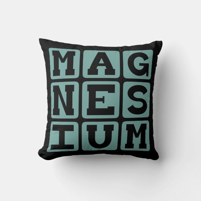 Coussin Magnésium, élément chimique (Recto)