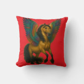 Coussin Magnificent Horse With Spectacular Wings (Recto)