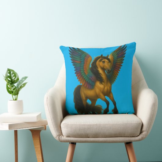 Coussin Magnificent Horse With Spectacular Wings (Chaise)