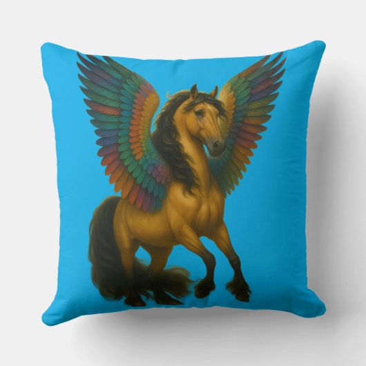 Coussin Magnificent Horse With Spectacular Wings (Verso)