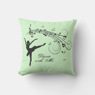 Coussin Magnifique ballerine dansant avec de la musique ve