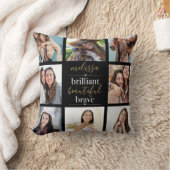 Coussin Magnifique Beau Brave Collage de Photos (Couverture)