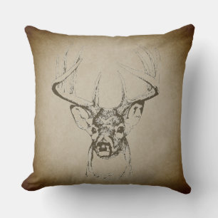 Coussin Magnifique Buck de campagne rustique