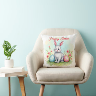 Coussin Magnifique Collection de Lapin de Pâques Mignon