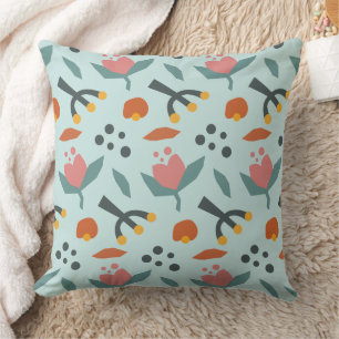 Coussin Magnifique conception florale botanique