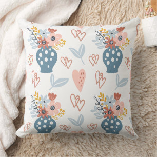 Coussin Magnifique conception florale botanique