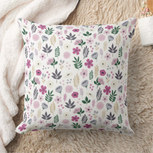 Coussin Magnifique conception florale botanique