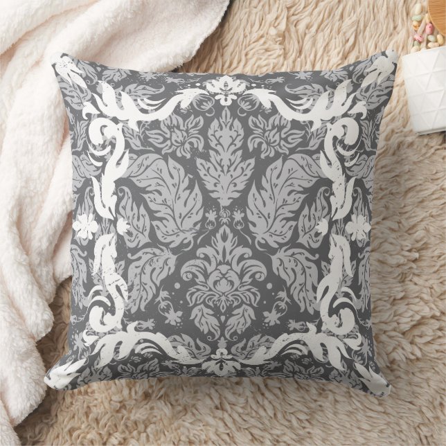 Coussin Magnifique conception florale botanique (Couverture)