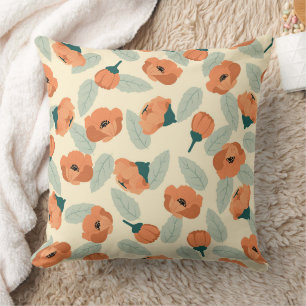 Coussin Magnifique conception florale botanique