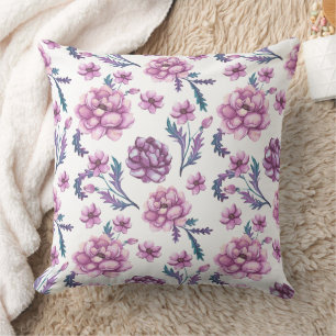 Coussin Magnifique conception florale botanique