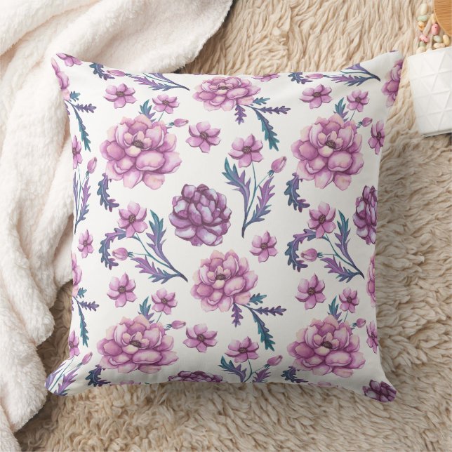 Coussin Magnifique conception florale botanique (Couverture)