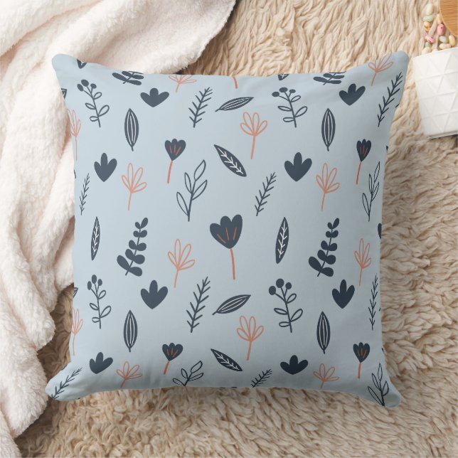 Coussin Magnifique conception florale botanique (Couverture)