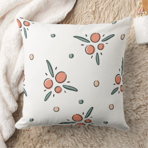 Coussin Magnifique conception florale botanique