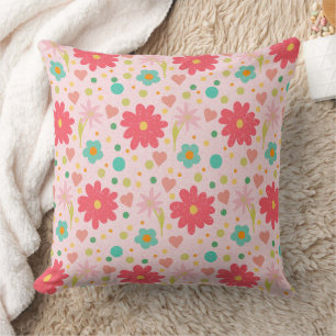 Coussin Magnifique conception florale botanique