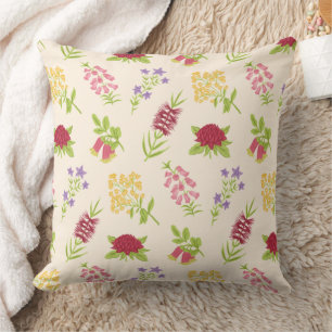Coussin Magnifique conception florale botanique