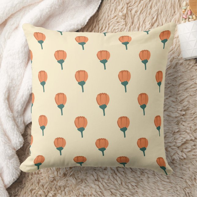 Coussin Magnifique conception florale botanique (Couverture)