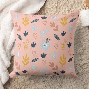 Coussin Magnifique conception florale botanique