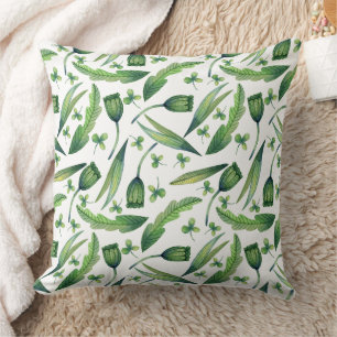 Coussin Magnifique conception florale botanique