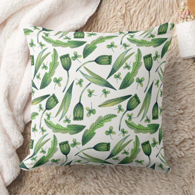 Coussin Magnifique conception florale botanique (Couverture)