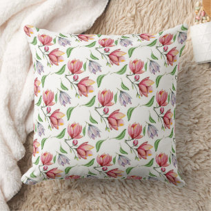Coussin Magnifique conception florale botanique