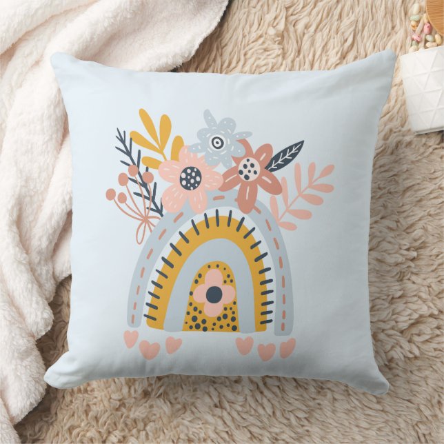 Coussin Magnifique conception florale botanique (Couverture)