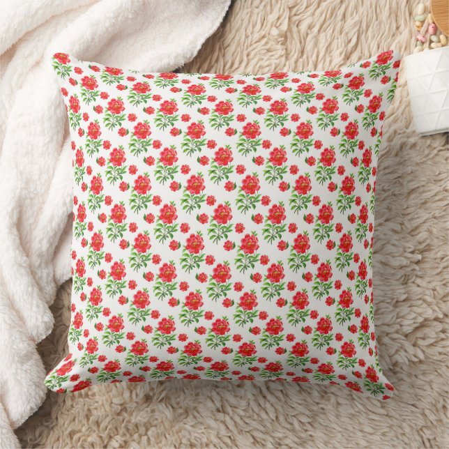 Coussin Magnifique conception florale botanique (Couverture)