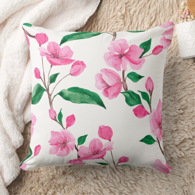 Coussin Magnifique conception florale botanique (Couverture)