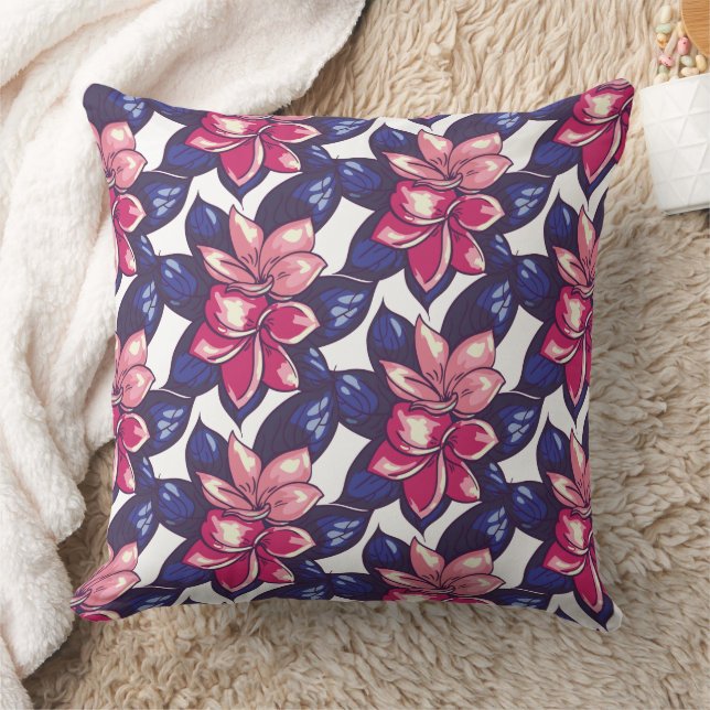 Coussin Magnifique conception florale botanique (Couverture)