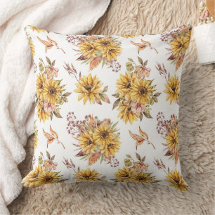 Coussin Magnifique conception florale botanique