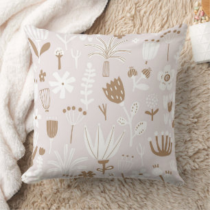Coussin Magnifique conception florale botanique