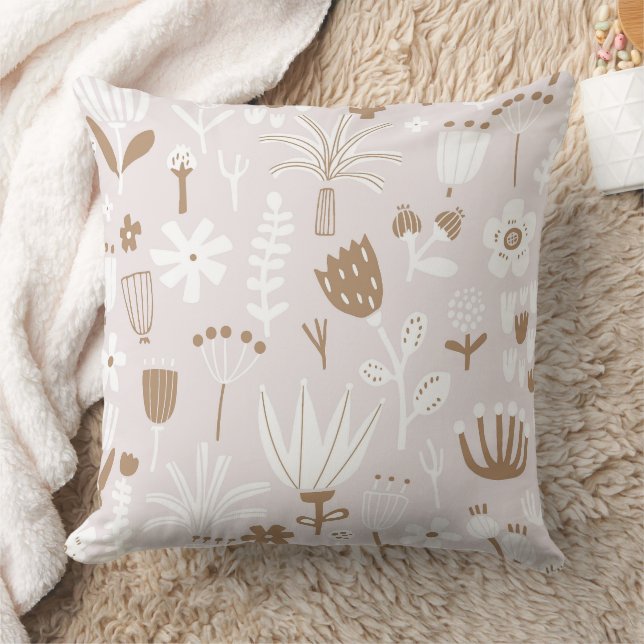 Coussin Magnifique conception florale botanique (Couverture)